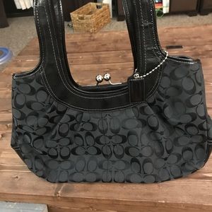 Classic logo coach purse